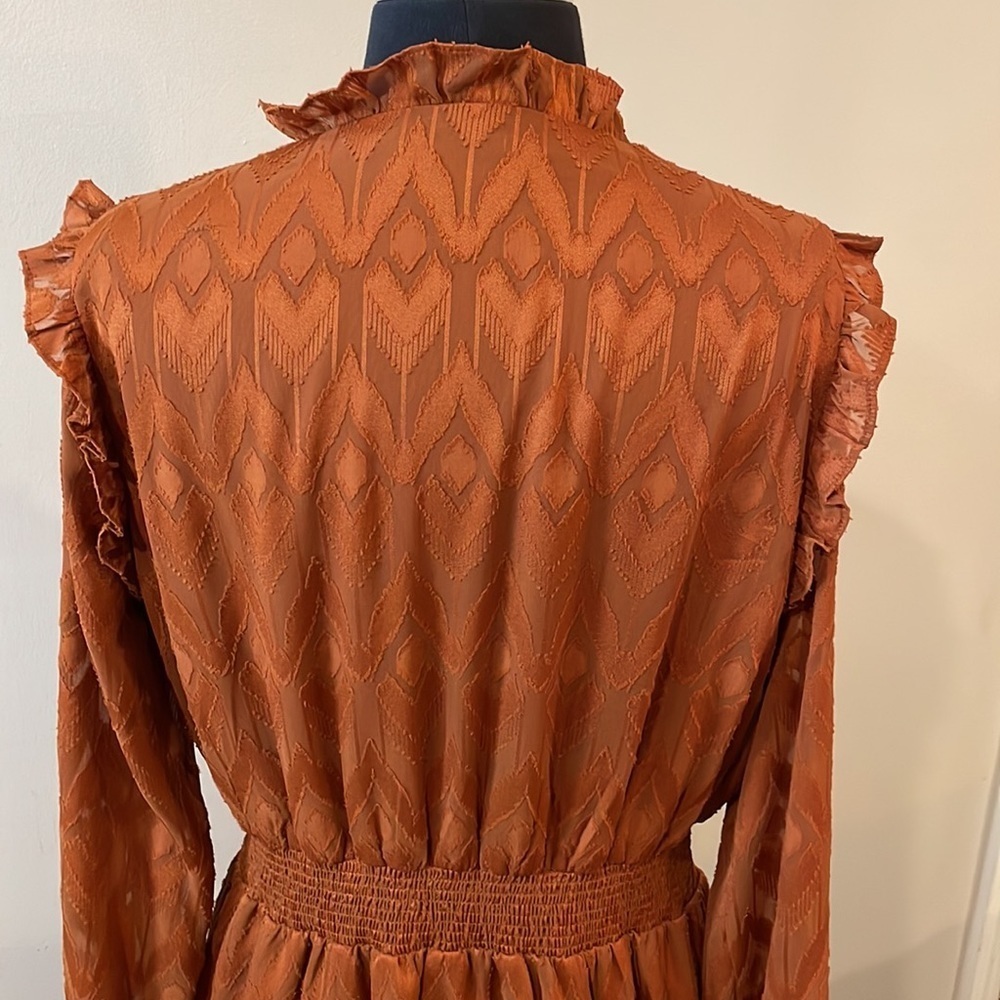 Vintage Style Ruffled Mini Dress - Picture 9 of 13